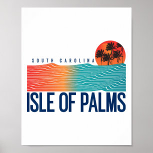 Jekyll Island Strand Georgia Männer Surfen Frauen Poster