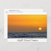Jekyll Island Sunrise Postkarte (Vorne/Hinten)