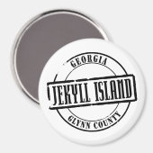 Jekyll Island Titel Magnet (Vorderseite/Rückseite)