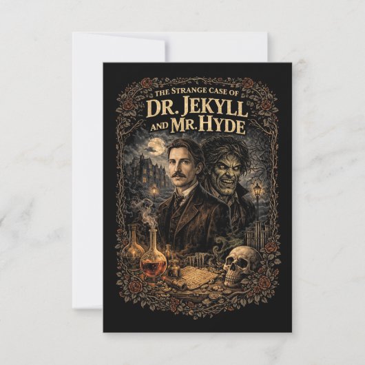 Jekyll und Hyde Dankeskarte (Vorderseite)