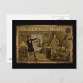 Jekyll und Hyde Poster Art Postkarte (Vorne/Hinten)