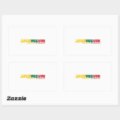 Jelebrate, Jubiläumsfeier, Rechteckiger Aufkleber (Blatt)