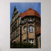 Jelenia Góra Architecture Print - Red Roof Turret Poster (Vorne)