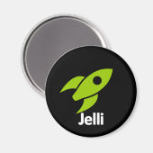 Jelli Rocket Magnet (Vorderseite/Rückseite)