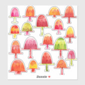 Jellies Dessert Aufkleber (Blatt)