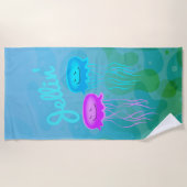 Jellin' Jelly Fish Strandtuch (Vorderseite)