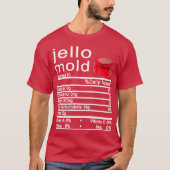 Jello Form Nutrition Facts Label T-Shirt (Vorderseite)