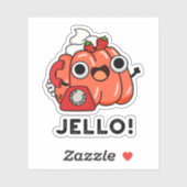 Jello Funny Jello on Phone Pub Aufkleber (Blatt)