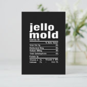 Jello Mold Nutrition Facts Family Matching Christm Dankeskarte (Stehend Vorderseite)