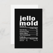 Jello Mold Nutrition Facts Family Matching Christm Dankeskarte (Vorne/Hinten)