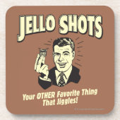Jello Shots: Andere Lieblingssache Getränkeuntersetzer (Vorderseite)