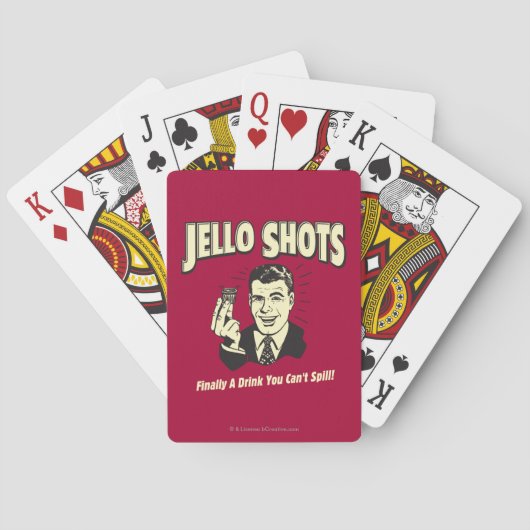 Jello Shots: Drink You Can't Spill Spielkarten (Rückseite)