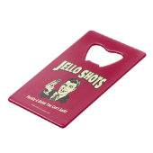 Jello Shots: Trinken, dass man nicht verschütten k Kreditkartenflaschenöffner (Rückseite Schrägansicht)