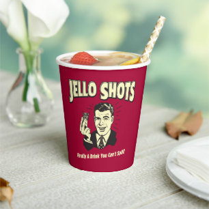 Jello Shots: Trinken, dass man nicht verschütten k Pappbecher