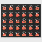 Jello There Funny Orange Jello Pun Dark BG Geschenkpapier (Flach)