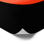 Jello There Funny Orange Jello Pun Dark BG Poster (Ecke)