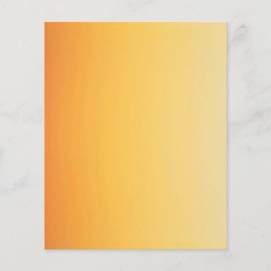 JELLOW ORANGE GRADIENT HINTERGRUNDVORLAGE FLYER (Vorne)