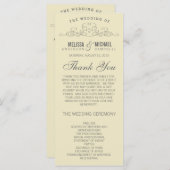 JELLOW WEDDING PROGRAMM | VINTAGE ELEGANZ (Vorne/Hinten)