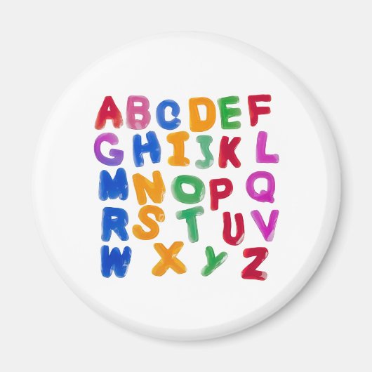 Jelly-Alphabet Magnet (Vorne)