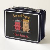 Jelly and Peanut Butter Sandwich Feinschmecker Metall Brotdose (Rückseite)