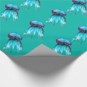 Jelly Aquarell farbenfroh, modern im Wasser Geschenkpapier (Ecke)