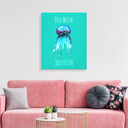 Jelly Aquarell farbenfroh, modern im Wasser Leinwanddruck (Insitu (Wohnzimmer))