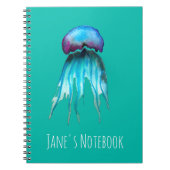 Jelly Aquarell farbenfroh, modern im Wasser Notizblock (Vorderseite)