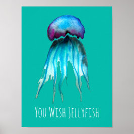 Jelly Aquarell farbenfroh, modern im Wasser Poster