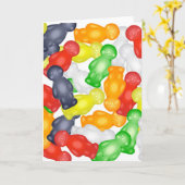 Jelly Babies Karte (Gelbe Blume)
