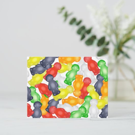 Jelly Babies Postkarte (Stehend Vorderseite)