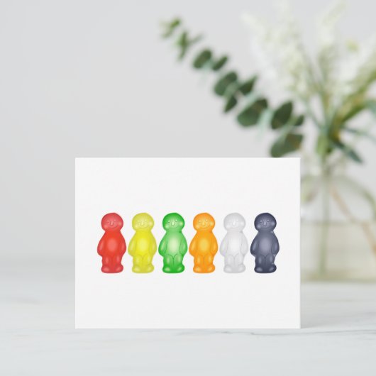 Jelly Babies Postkarte (Stehend Vorderseite)