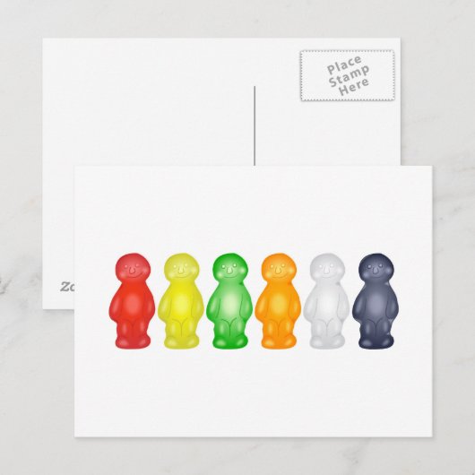 Jelly Babies Postkarte (Vorne/Hinten)