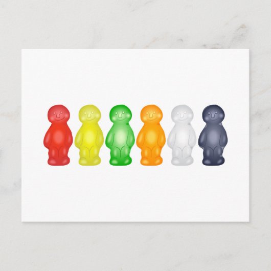 Jelly Babies Postkarte (Vorderseite)