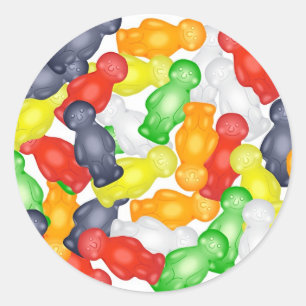 Jelly Babies Runder Aufkleber