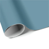 Jelly Bean Blue Solid Color Geschenkpapier (Rolleneckpunkt)