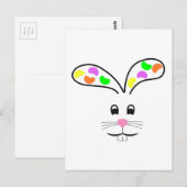 JELLY BEAN BUNNY POSTKARTE (Vorne/Hinten)