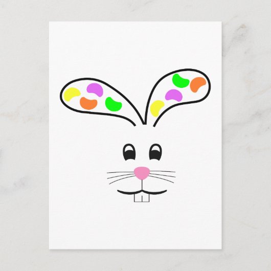 JELLY BEAN BUNNY POSTKARTE (Vorderseite)