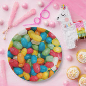 Jelly Bean Candies Colorful Pappteller (Party)