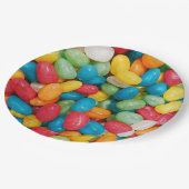Jelly Bean Candies Colorful Pappteller (Schrägansicht)