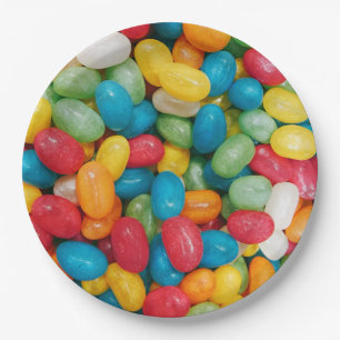 Jelly Bean Candies Colorful Pappteller