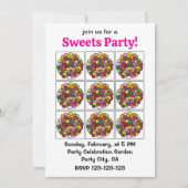 Jelly Bean Colorful Jelly Bean Einladung (Vorderseite)