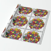 Jelly Bean Colorful Jelly Bean Geschenkpapier (Ungerollt)