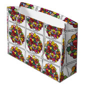 Jelly Bean Colorful Jelly Bean Große Geschenktüte (Rückseite Schrägansicht)