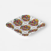 Jelly Bean Colorful Jelly Bean Party Pappteller (Gewinkelt)