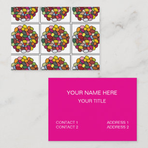Jelly Bean Colorful Jelly Bean Visitenkarte