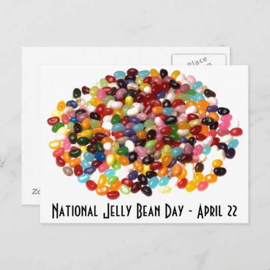 Jelly Bean Day Postkarte (Vorne/Hinten)