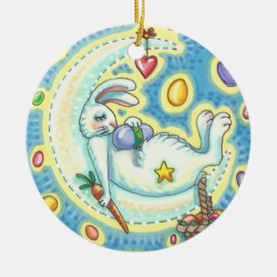 JELLY BEAN DREAMS EASTER BUNNY FERIENORNATION KERAMIK ORNAMENT