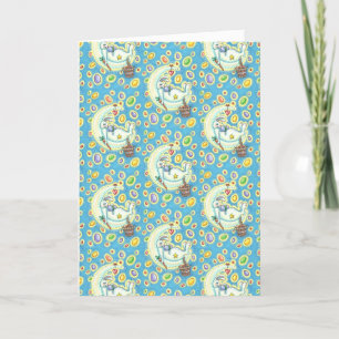 JELLY BEAN DREAMS EASTER BUNNY GREETING CARD Verse Feiertagskarte