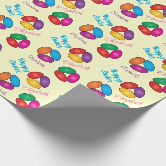 Jelly Bean Easter Candy Geschenkpapier (Ecke)