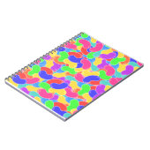 Jelly Bean Explosion Fun farbenfrohe Candy Design Notizblock (Linke Seite)